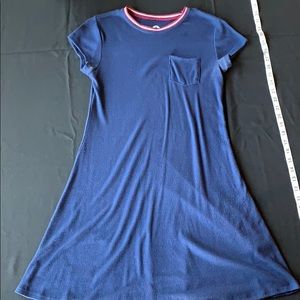 🦋 3/$20 Basic Blue Ribbed Skater Dress